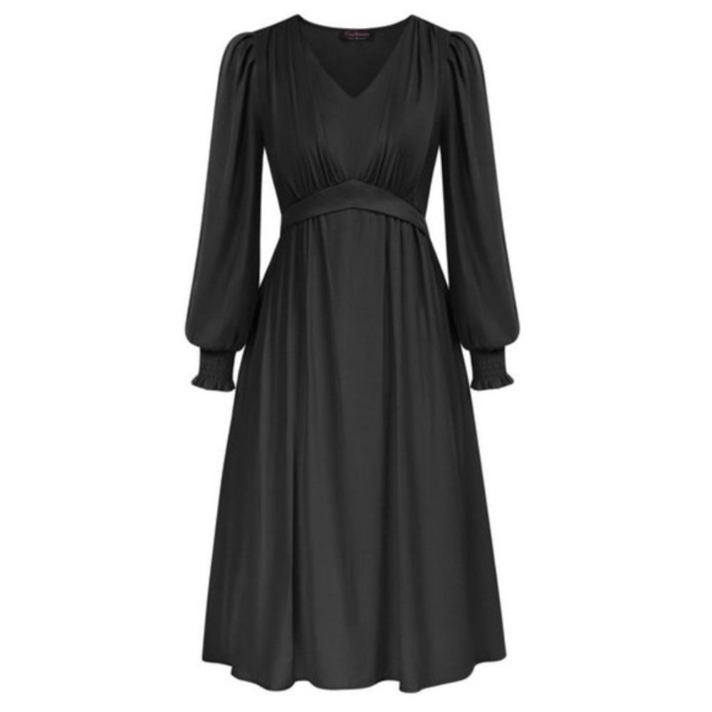Women's Retro Victorian Dress Black